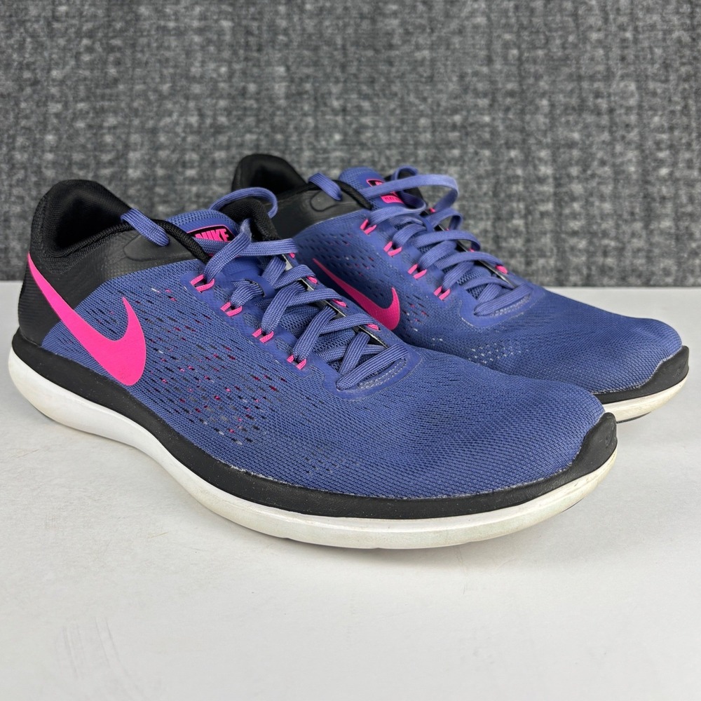 Nike Flex Experience RN 5 Running Shoes 830751-500 Size 12 Blue Pink Black